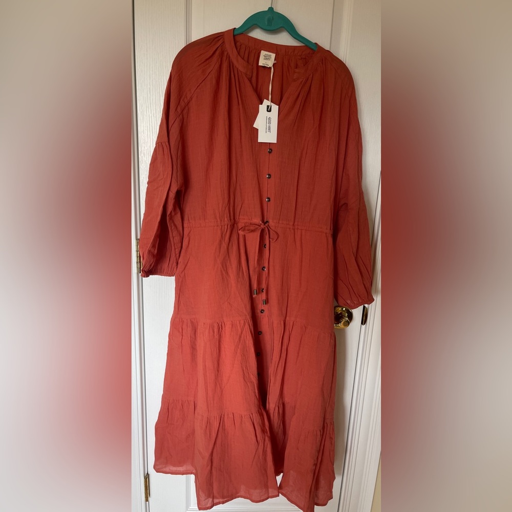 NWT Matilda Jane Good Hart midi dress size large